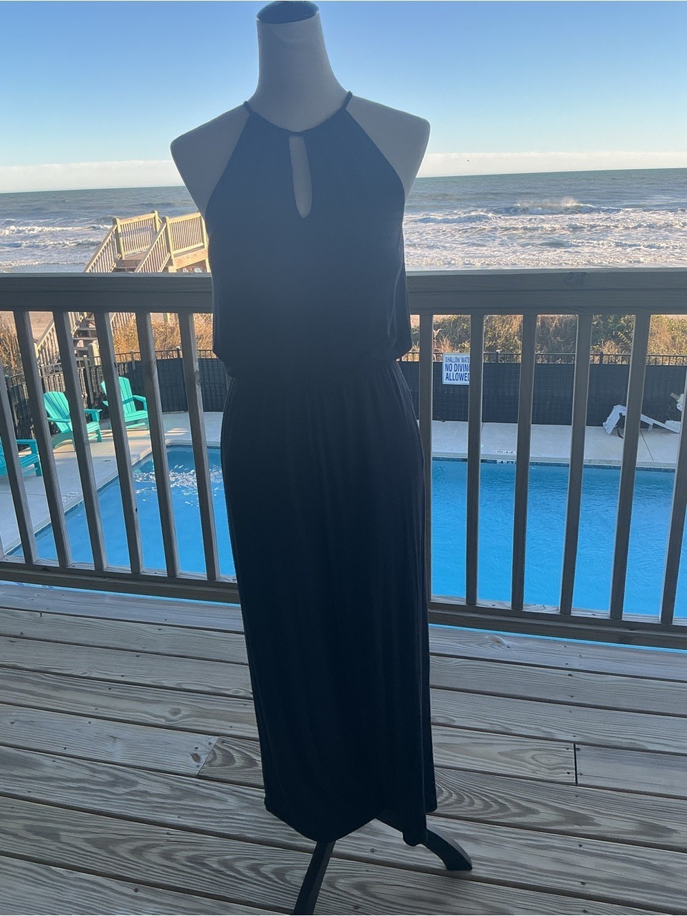 Soma Halter Jumpsuit with Keyhole Neck - Picture 6 of 11